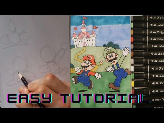 Super Mario & Luigi￼ Easy Tutorial - step by step