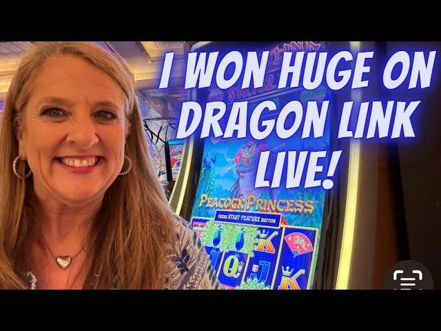 I Won HUGE on Dragon Link #slot #casino #jackpot