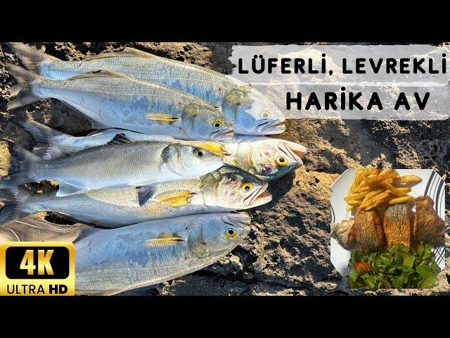 5 Lüferli 1 Levrekli Harika Av/ Kıyıdan Spin Ve Lrf/Yakala Pişir Balık Avı