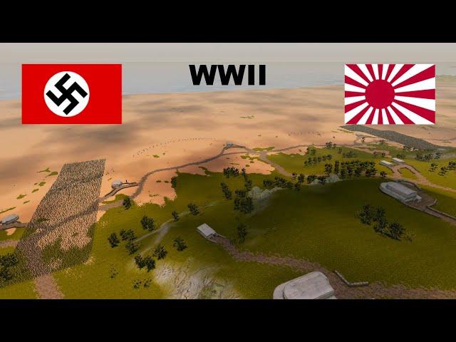 WW2 German Soldiers VS WW2 Japanese Soldiers | Ultimate Epic Battle Simulator 2