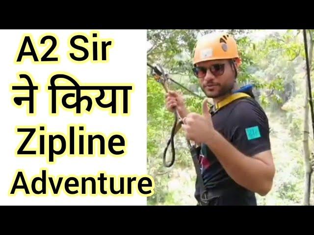 A2 सर ने किया Zipline Adventure A2 Arvind Arora Zone #arvindarora #a2sir #a2motivation #shorts