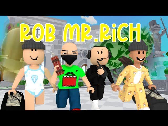 BOBBY, BOSS BABY, JJ AND PABLO ROB MR.RICH'S MANSION | Roblox Funny Moments