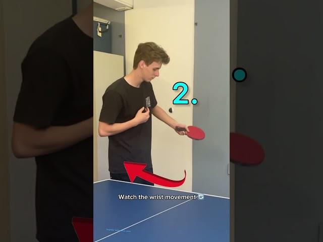 Best BEGINNER Table Tennis serves #tabletennis #serve #tutorial #tips #shorts #pingpong #spin