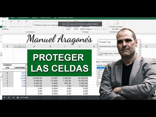 ¿No proteges las celdas?