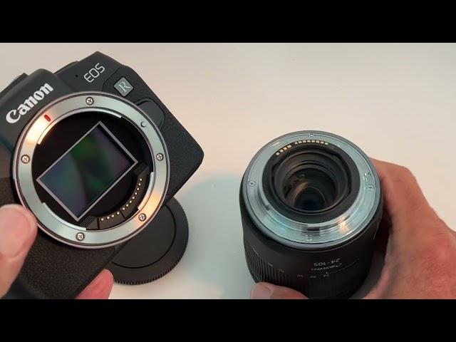 How to attach the RF 24-105mm Lens to Canon EOS RP Mirrorless Camera