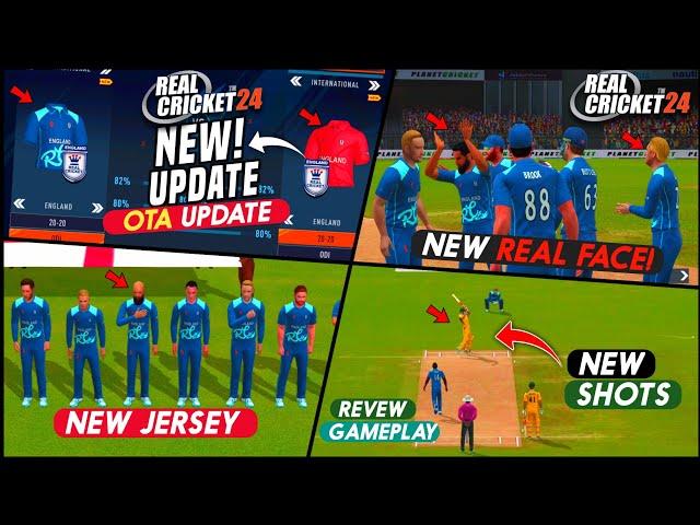 Real Cricket 24 OTA Update [Full Review] - New Jersey & Real Face | Real Shots, HD Gameplay!