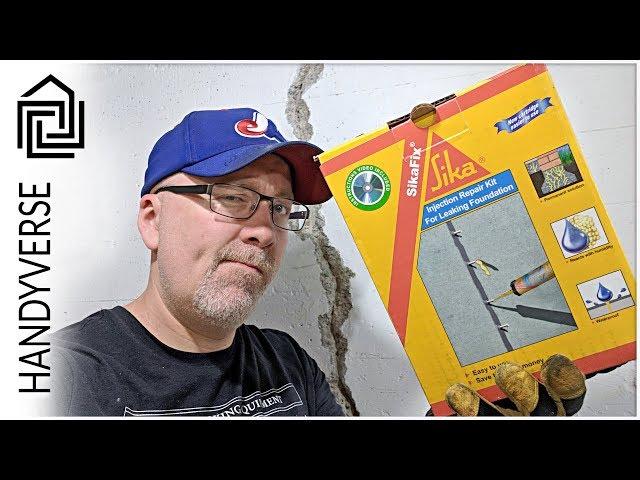 Using the SikaFix Injection Repair Kit to Fix a Crack in a Basement Wall : EP 039