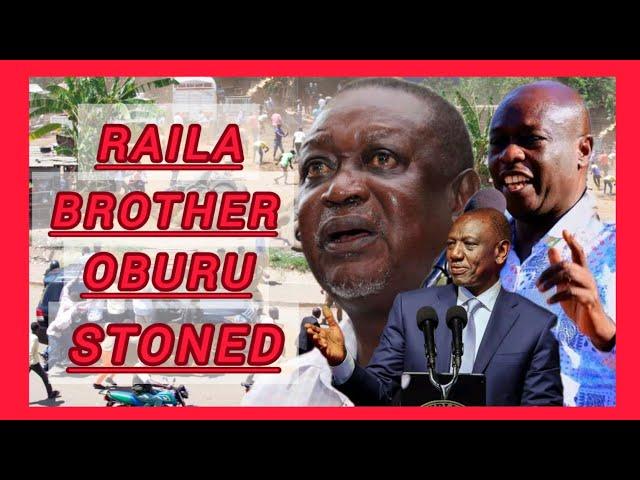 BREAKING! Raila's BROTHER Oburu Odinga STONED & CHASED in KISUMU as GACHAGUA'S Impeachment HEATS up.