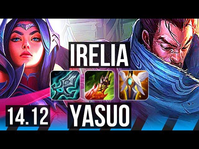 IRELIA vs YASUO (MID) | Rank 4 Irelia, 8 solo kills, Legendary, 20/4/3 | VN Challenger | 14.12