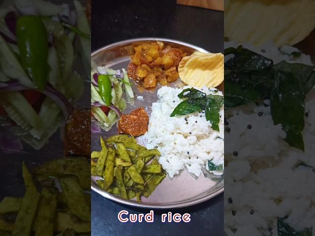 #curdrice#lunchtime#lunchthali#simplemeal#ytshorts#desifood#yummy#tasty#viralvideo#delicious#food