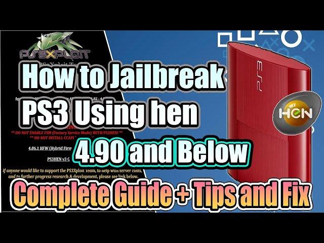 Jailbreak PS3 Using Hen Alternate Host 4.90 and Below | Complete 2023 Guide + Tips and Fix