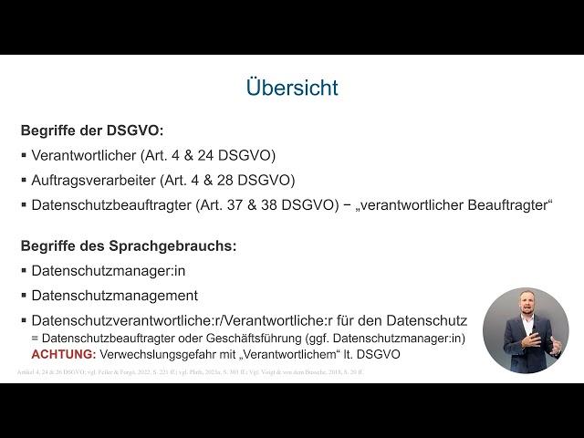 Rollen in der DSGVO - DSGVO 5/17