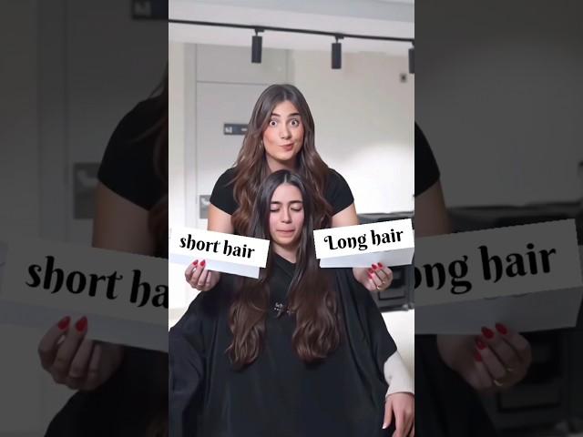 wait for end  Beautiful girl short haircut | Long to Bob haircut #newlook #bobhaircut #love #hair