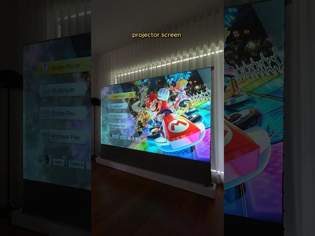 The VIVIDSTORM motorised projector screen is a super immersive 100-inch screen that pops out