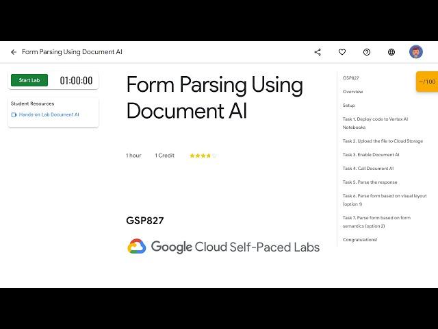 Form Parsing Using Document AI GSP827