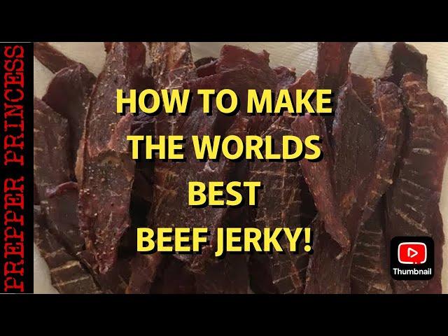 HOW TO MAKE THE WORLDS BEST BEEF JERKY! (ONLY 2 INGREDIENTS)