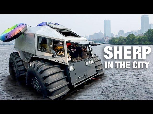 Sherp Adventure in the City! Amphibious ATV is Unstoppable?