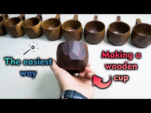 Making a wooden cup | ساخت لیوان چوبی | آموزش خراطی