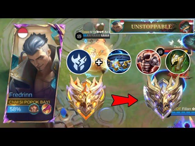 NEW FREDRINN BEST BUILD AND EMBLEM 2024!! BUILD FREDRINN TERSAKIT 2024 - Mobile Legends