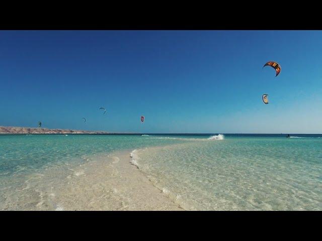 Kiteboarding, Egypt, Hurghada, Abu Minqar Island