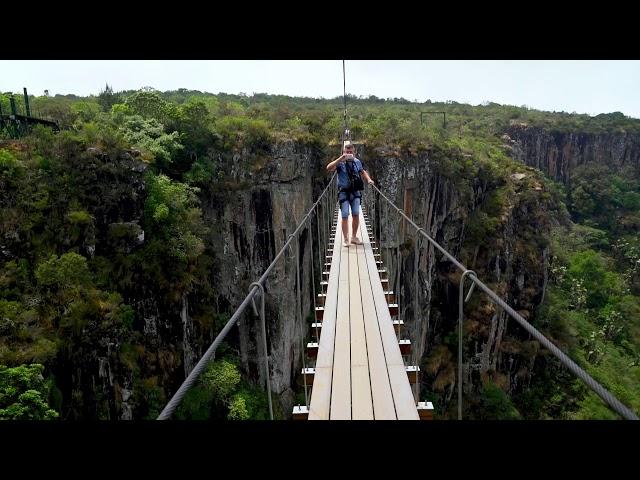 Nyanga. Zimbabwe. Mutarazi Falls. Sky Walk and zip line.