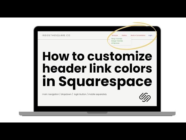 Changing Squarespace Nav Link Colors with Code! [Beginner Tutorial - 2024 version]