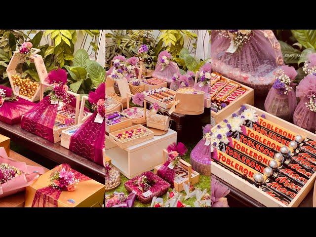 ENGAGEMENT HAMPER MAKING VIDEO/EASY TIPS/MALAYALAM/KRAFT AREA