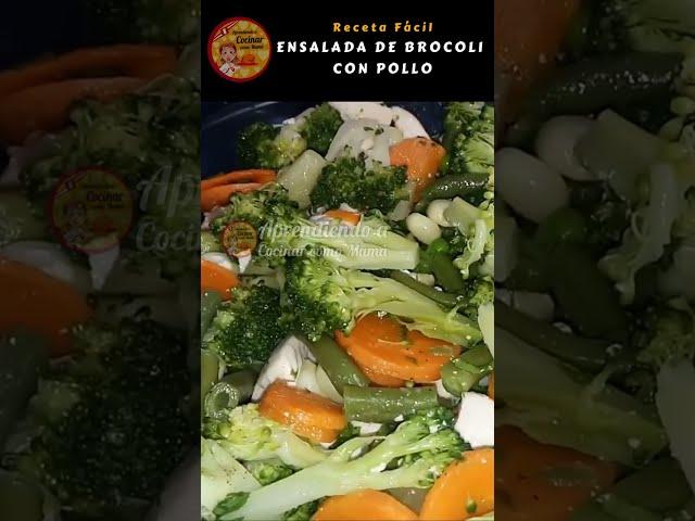 Receta ENSALADA DE BROCOLI CON POLLO Nutritivo