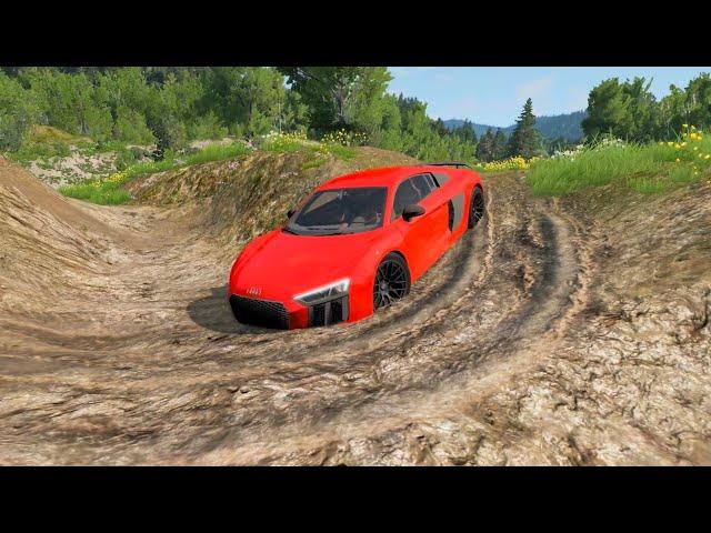 Cars vs Ditch - BeamNG.Drive