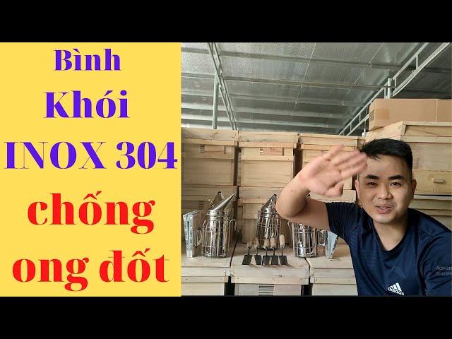 Dao cắt sáp ong , Bình xịt khói chống ong đốt hàng inox 304 giá rẻ