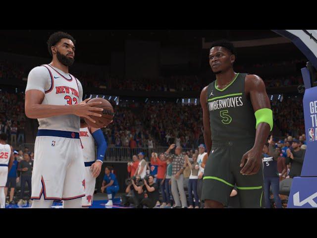 NBA PRESEASON NEW YORK KNICKS vs  MINNESOTA TIMBERWOLVES NBA 2K25 GAMEPLAY PS5