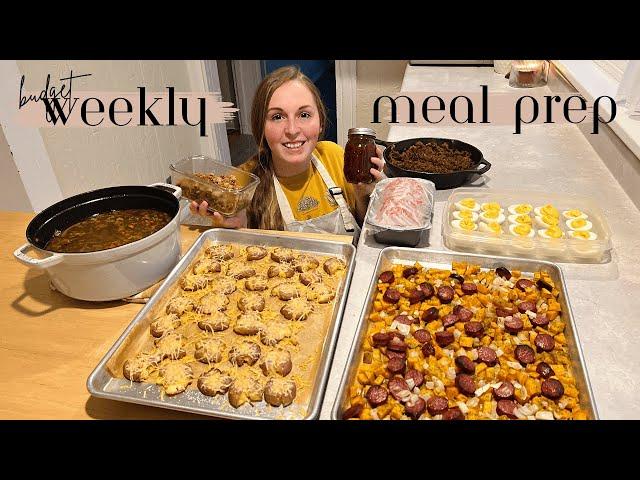 WEEKLY WHAT'S FOR DINNER? Simple Meal Prep for a Busy Family on a Budget!