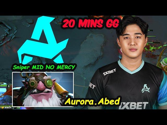 Aurora.Abed [Sniper] MIDLANE LIKE A PRO EASY MMR Dota 2