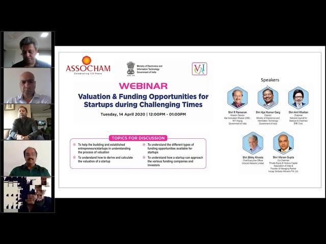 Valuation & Funding Opportunities for Startups during COVID19-Webinar