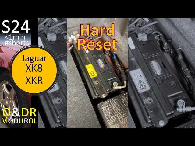 Jaguar XK8 Battery hard reset - Two different procedures S24 / XKR (X100) #shorts