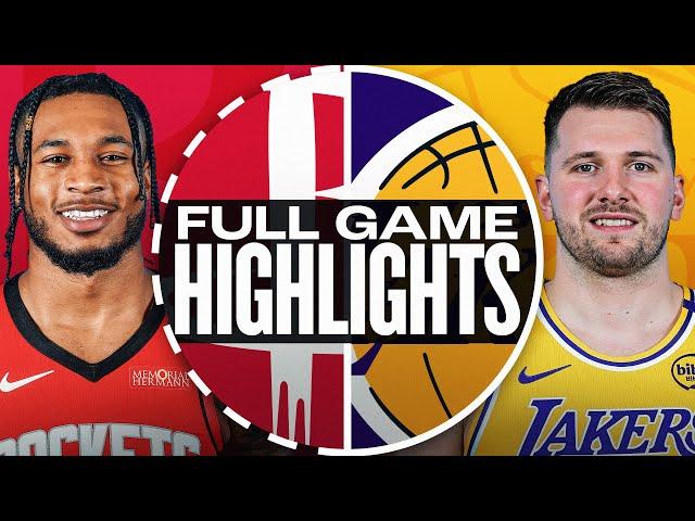 ROCKETS at LAKERS | FULL GAME HIGHLIGHTS | April 11, 2025