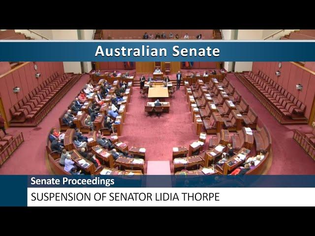 Senate Proceedings - Suspension of Senator Lidia Thorpe