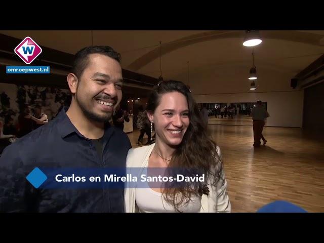 Carlos en Mirella op TV