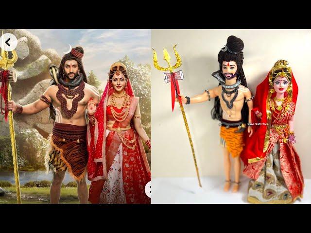 Shiv Parvati Doll's makeover like Shiv Shakti Tv Show/शिवरात्रि स्पेशल/Doll's Makeover @colorstv