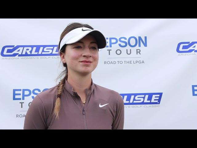 Gabriela Ruffels Third Round Interview | 2023 Carlisle Arizona Women’s Golf Classic