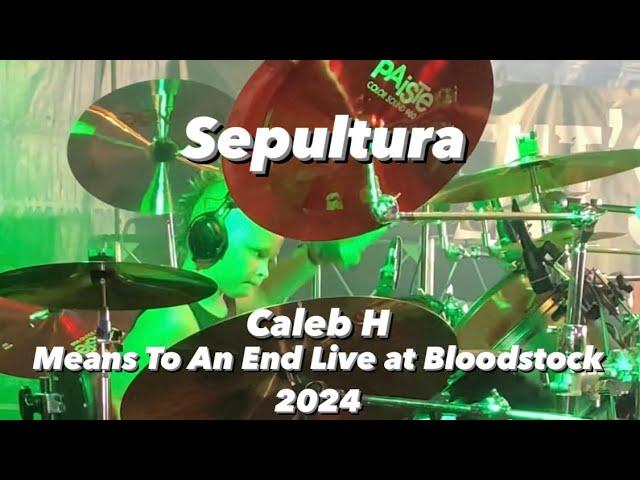 Sepultura - Means To An End - Caleb H - Live at Bloodstock 2024 - Age 9!