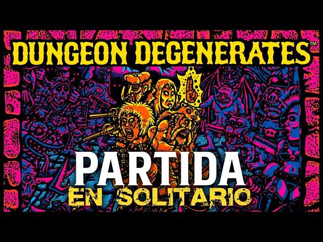 Jugando a Dungeon Degenerates | A LA FUGA | Partida en Solitario