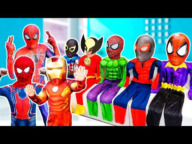 PRO 5 SPIDER-MAN Team Vs JOKER...?? SPECIAL LIVE ACTION STORY - KID SPIDER MAN has NEW POWERS + MORE