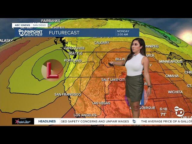 ABC 10News Pinpoint Weather with Meteorologist Vanessa Paz