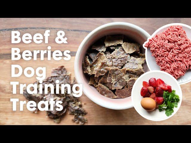 Beef & Berries Dog Training Treats | Delicious, Healthy and Easy