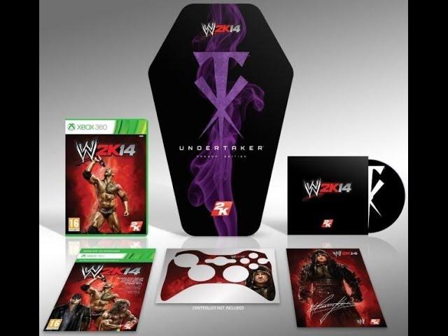 WWE 2K14 Xbox 360 Undertaker Phenom Edition Unboxing & Gameplay