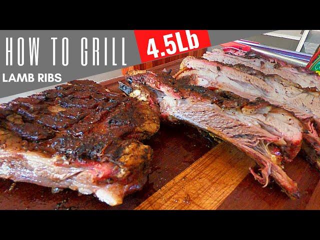 How to Grill Lamb Ribs | Full rack of Lamb Ribs easy way | Xman & Co