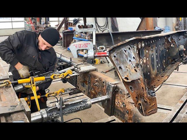 IRON MAN) A MASTER RESTORES A TRUCK FRAME AFTER AN ACCIDENT