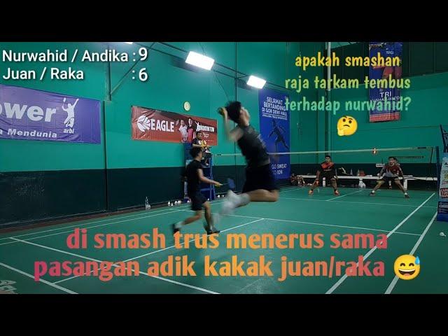 MIE ASIK SRIKANDI || AMAZING BIG BADMINTON || NURWAHID/ANDHIKA VS JUAN/RAKA