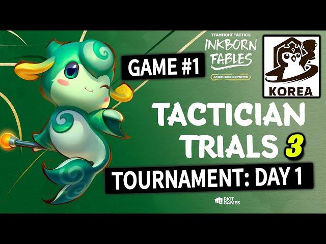 TFT TOURNAMENT: TACTICIAN TRIALS 3 DAY 1! (GAME #1) - Teamfight Tactics Set 11 Inkborn Fables